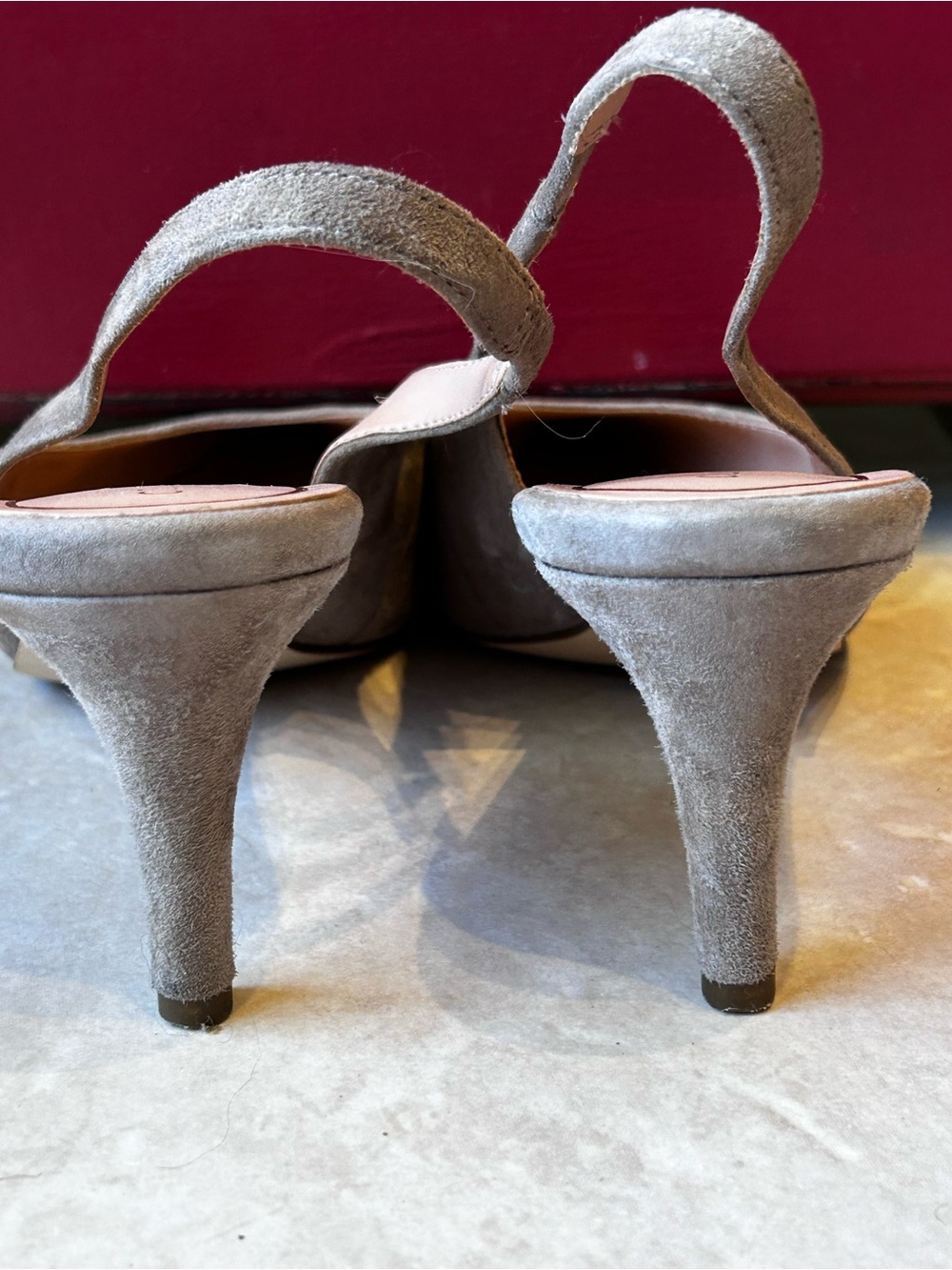 Cole Haan ‘Vandam’ Slingback Pointed-Toe Pump in Irish Coffee-Suede-gently loved - Picture 8 of 9